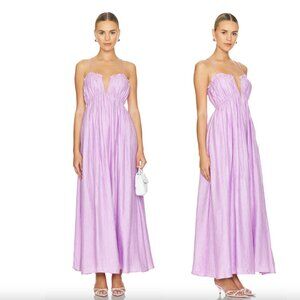 Line & Dot Lylac Maxi Dress in Lilac Lavender Light Purple Sundress Formal